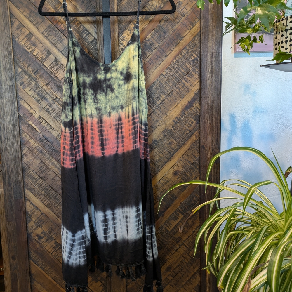 Beach By Exist Multicolor Tie-Dye Dress